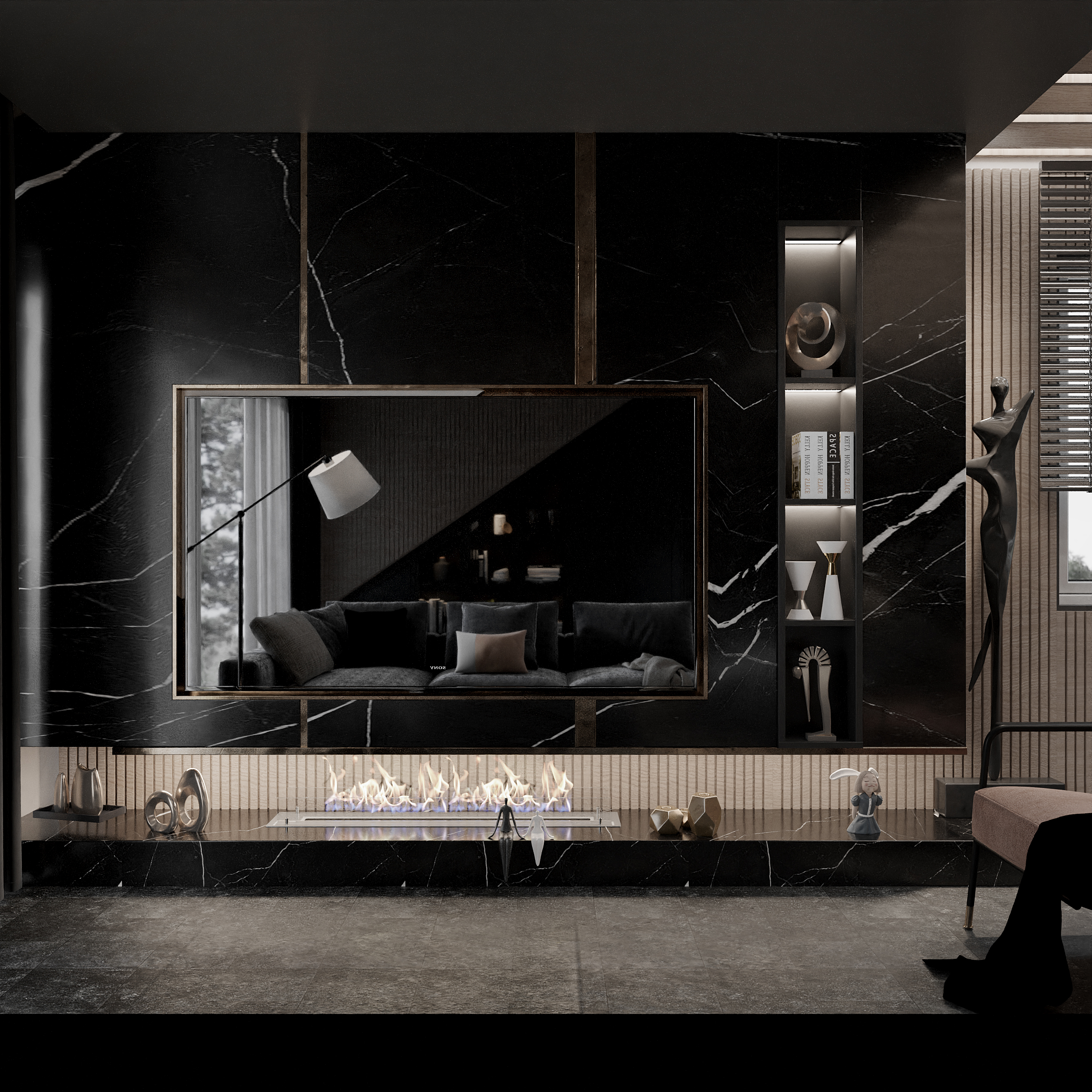 O·S· House 客厅室内设计丨德国丨Buğra ERGÜN-8