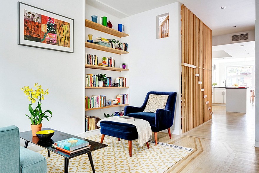 Revamped Narrow Brooklyn Row House Defined by Unique Details-5