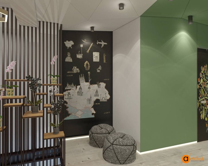 Artichok 民族风室内设计（基辅 penthouse 案例）丨乌克兰基辅-26