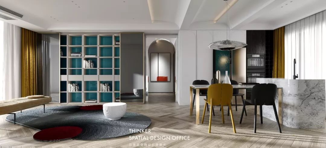 现代混搭风家居,打造元气满满的三口之家-51