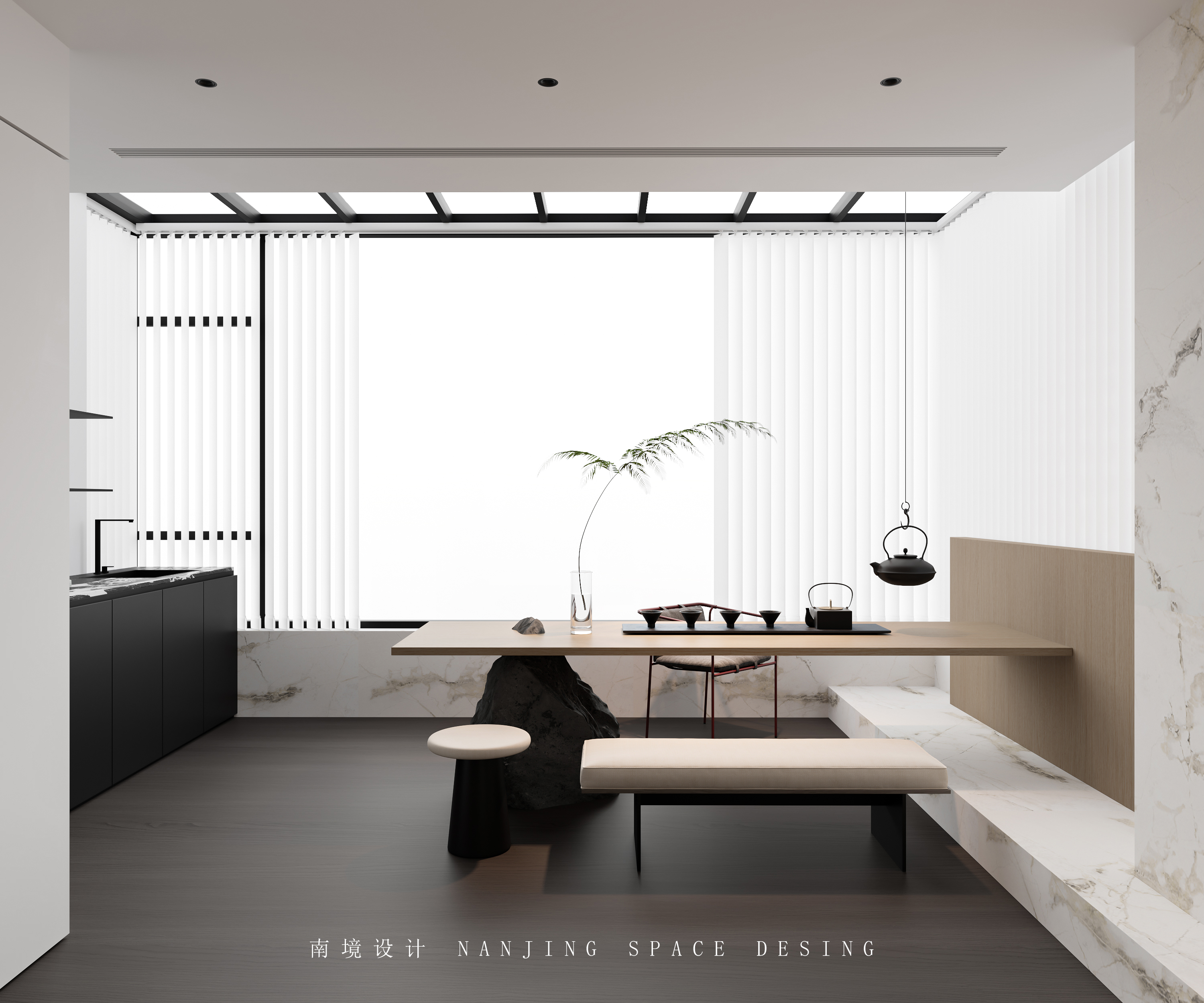 现代挑空别墅-3