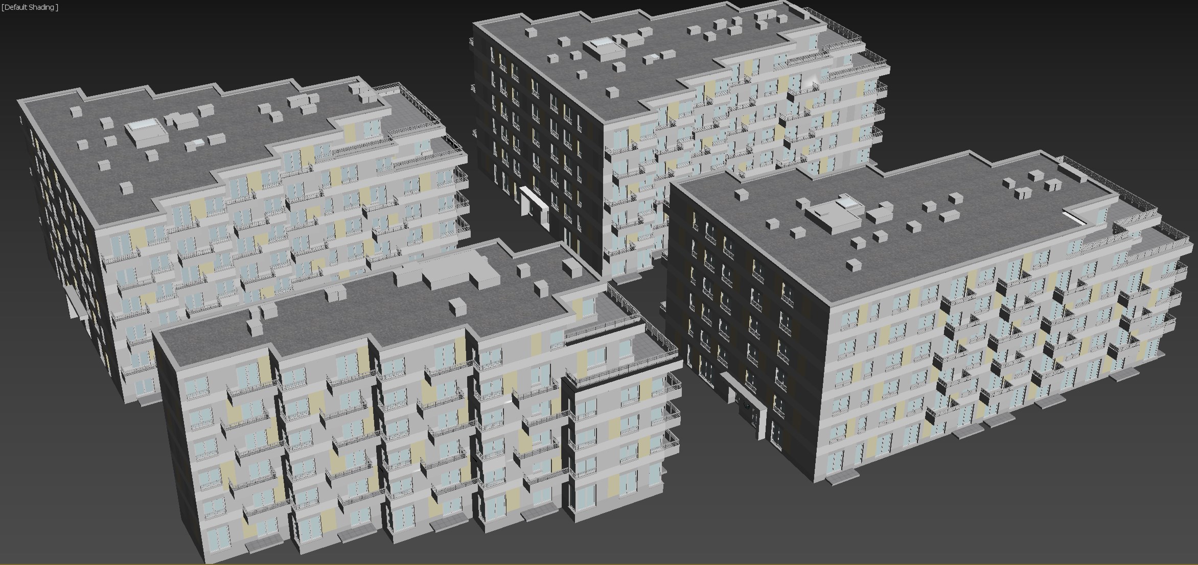 YSLAB公司3D低多边形建筑模型制作-16