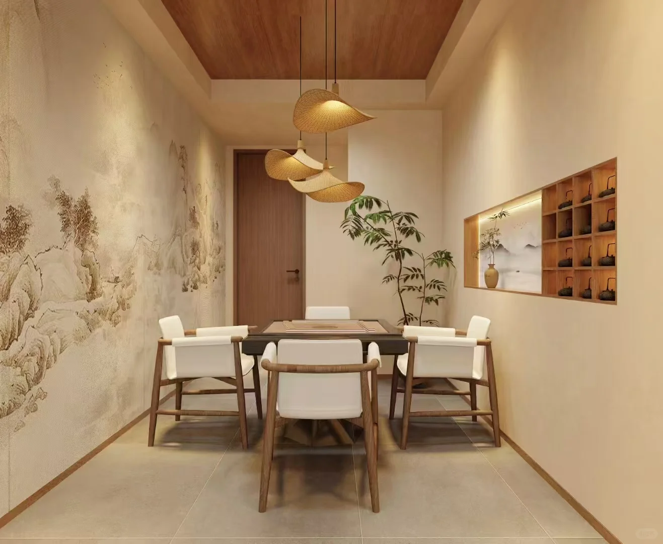 焚一炉香，品一壶茶|新中式茶室设计-3