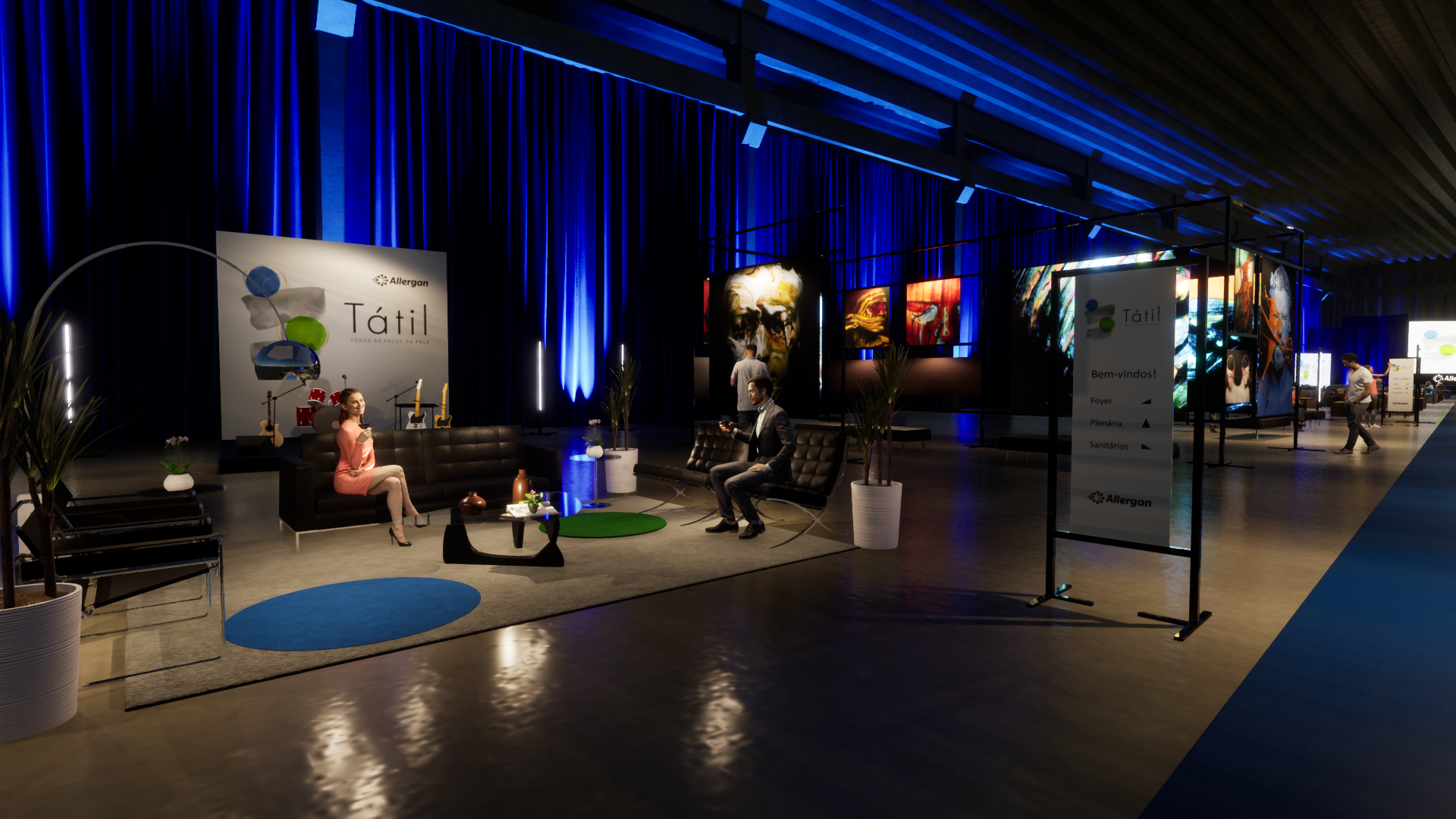 Cenografia Allergan Tátil lançamento-4