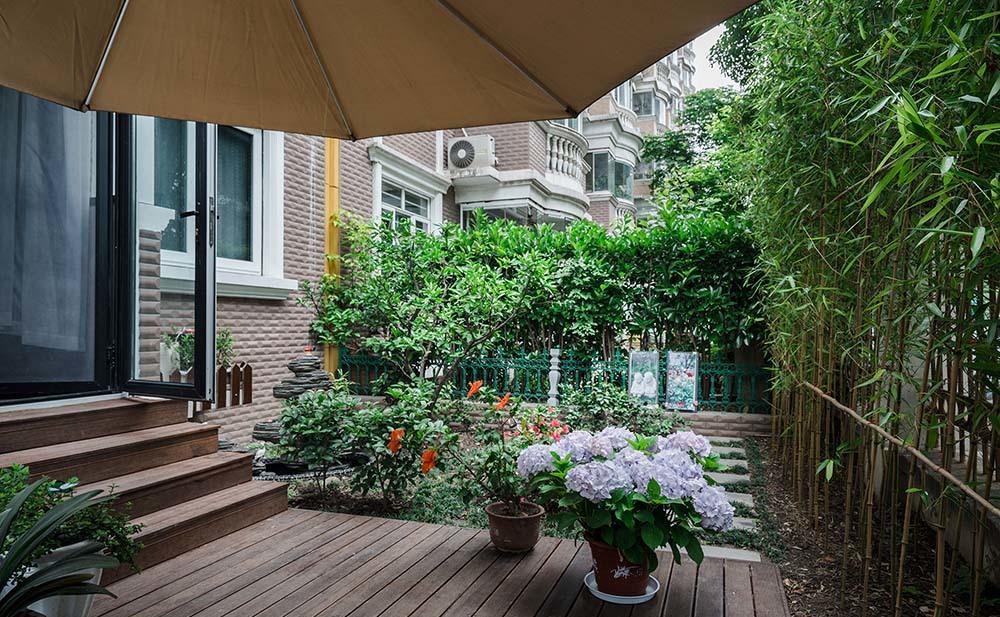 上海鸿鹄设计 | 老两口退休生活空间,花园、全屋木饰面成亮点-0