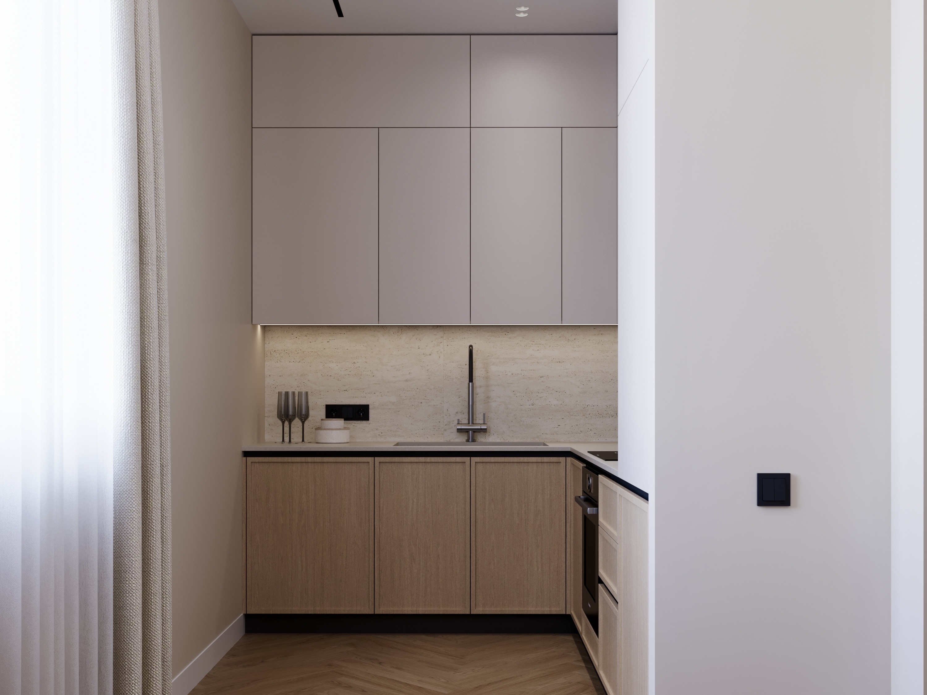 Living Room,KItchen,Hallway室内设计丨ArmeniaYerevan-26