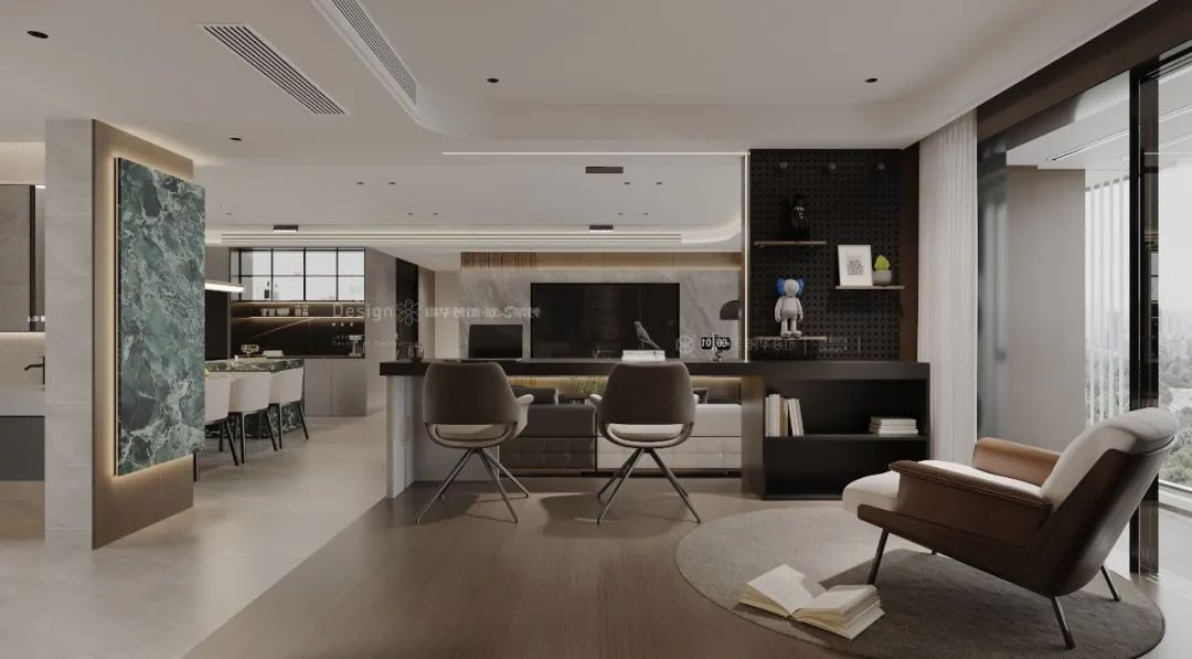 179㎡御湖境 · 木石共舞！意式极简宅的温度几何学丨苏州锦华装饰-20