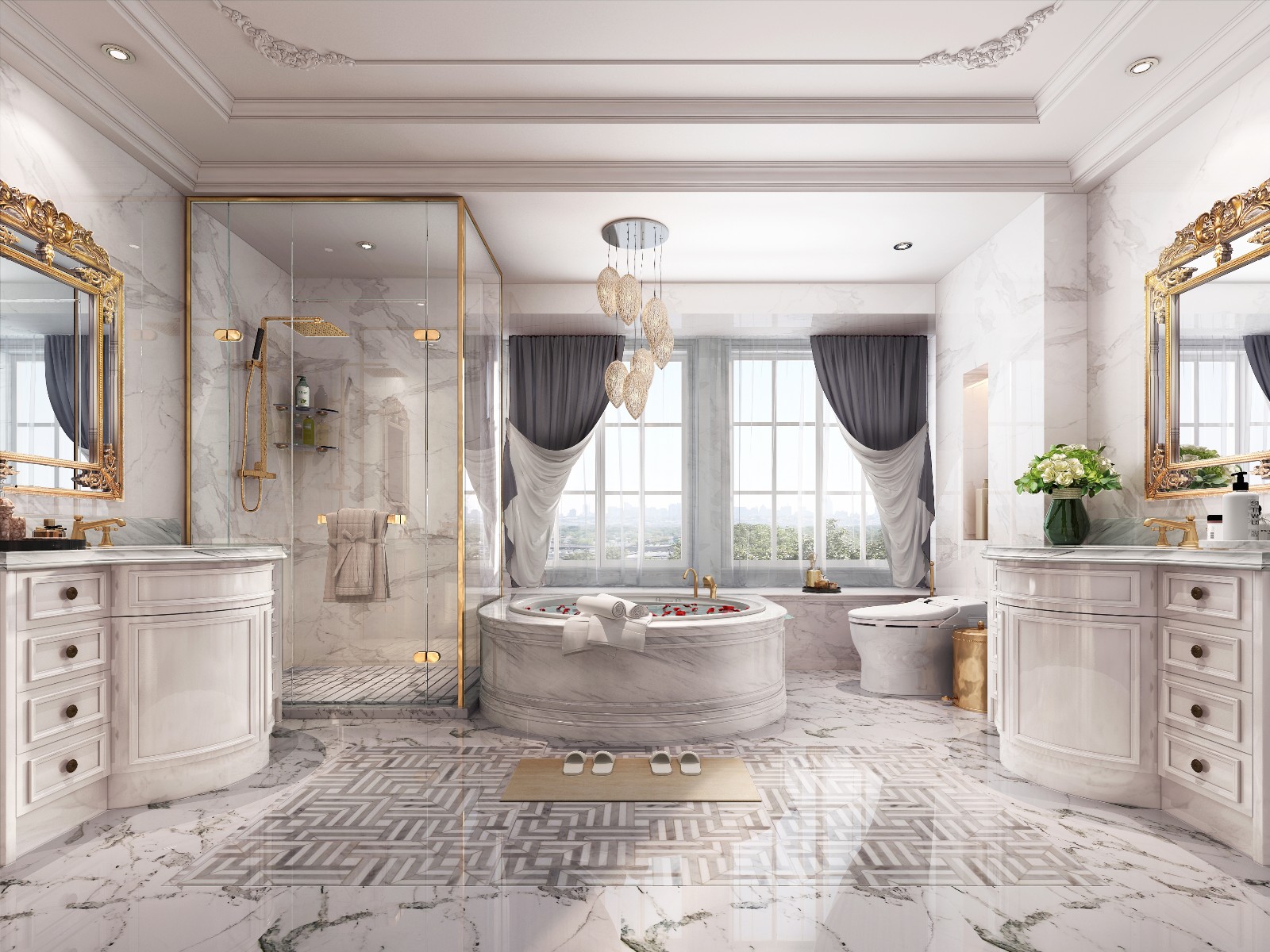 法式轻奢,浪漫精致的温暖空间-12