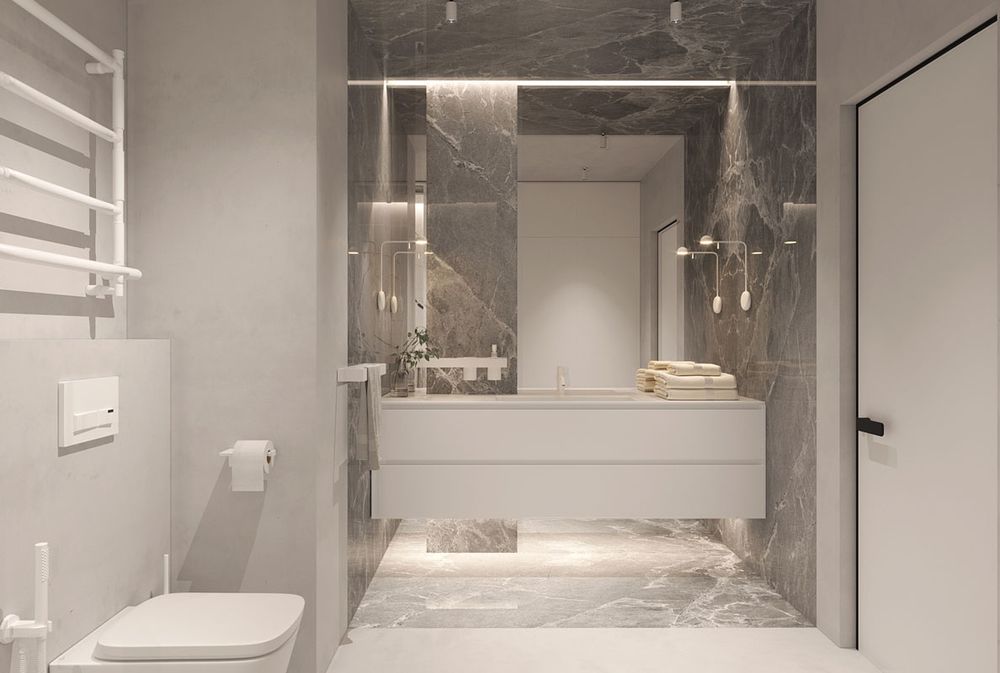 灰与橙的和谐演绎·国外简约主义住宅  Zooi Design-26