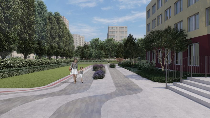 糖果厂入口区域景观设计项目-9