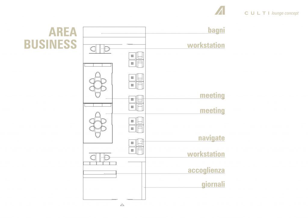 Culti – 意大利航空休息室布局设计丨STUDIO ELIA NEDKOV-12