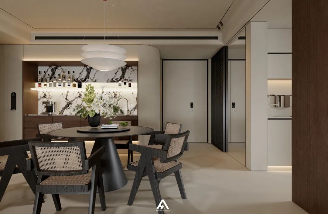 南昌阿鹤设计|210m²滨江大平层，游走在空间里！-19