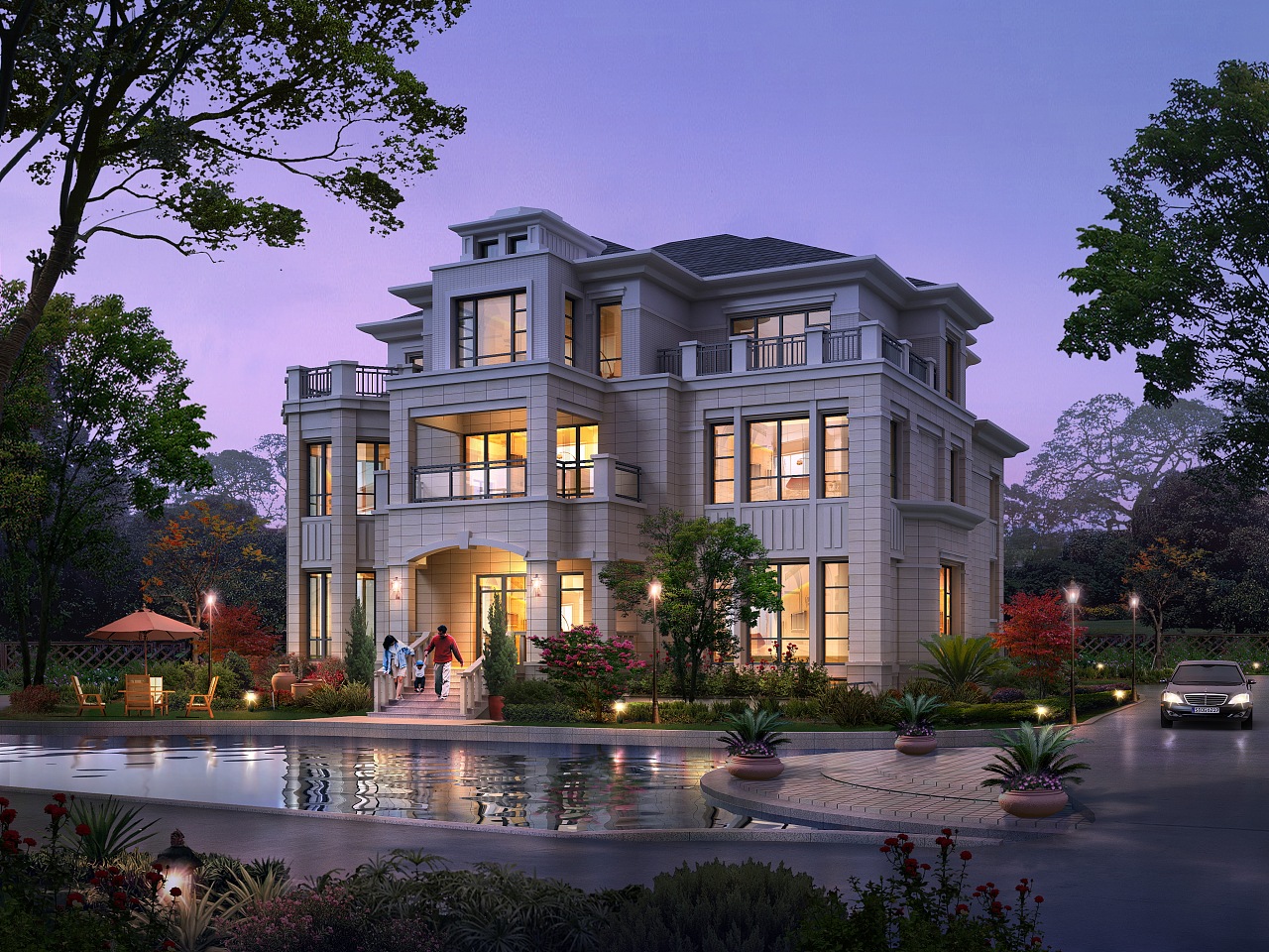 室外透视鸟瞰                     -1