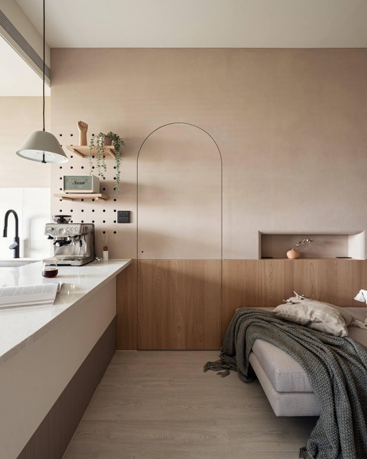 治愈奶茶色，一家人的冬日暖驿 | 筑悦空间设计-4