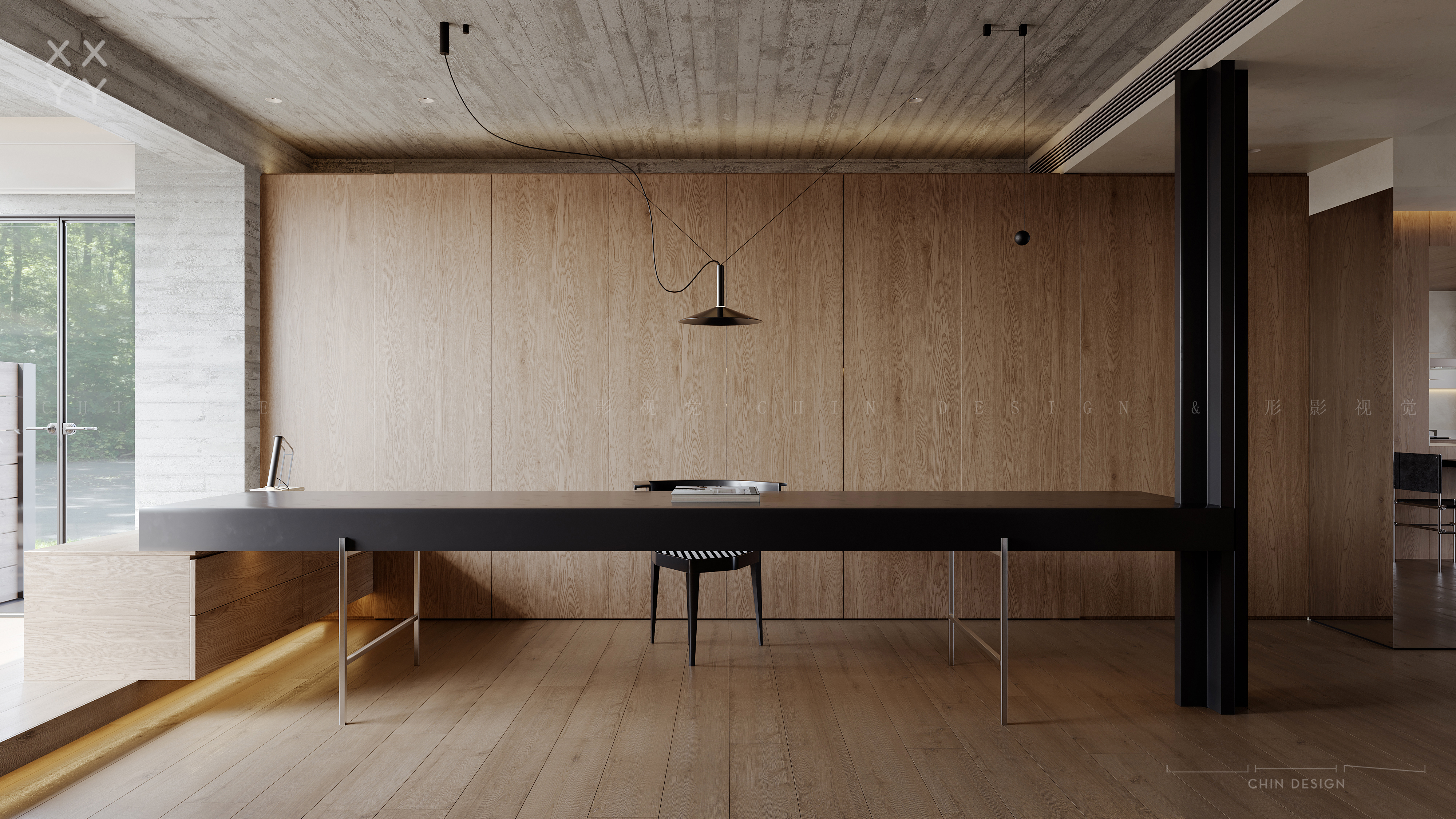 一层带小院之典范丨尺与匙空间设计-11