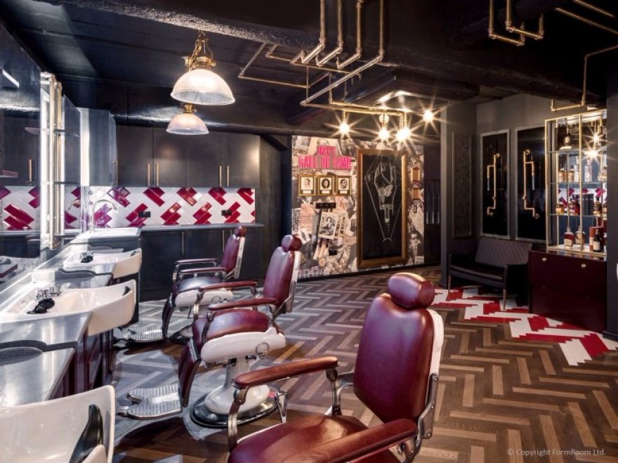 伦敦杰克理发店旗舰店设计-7