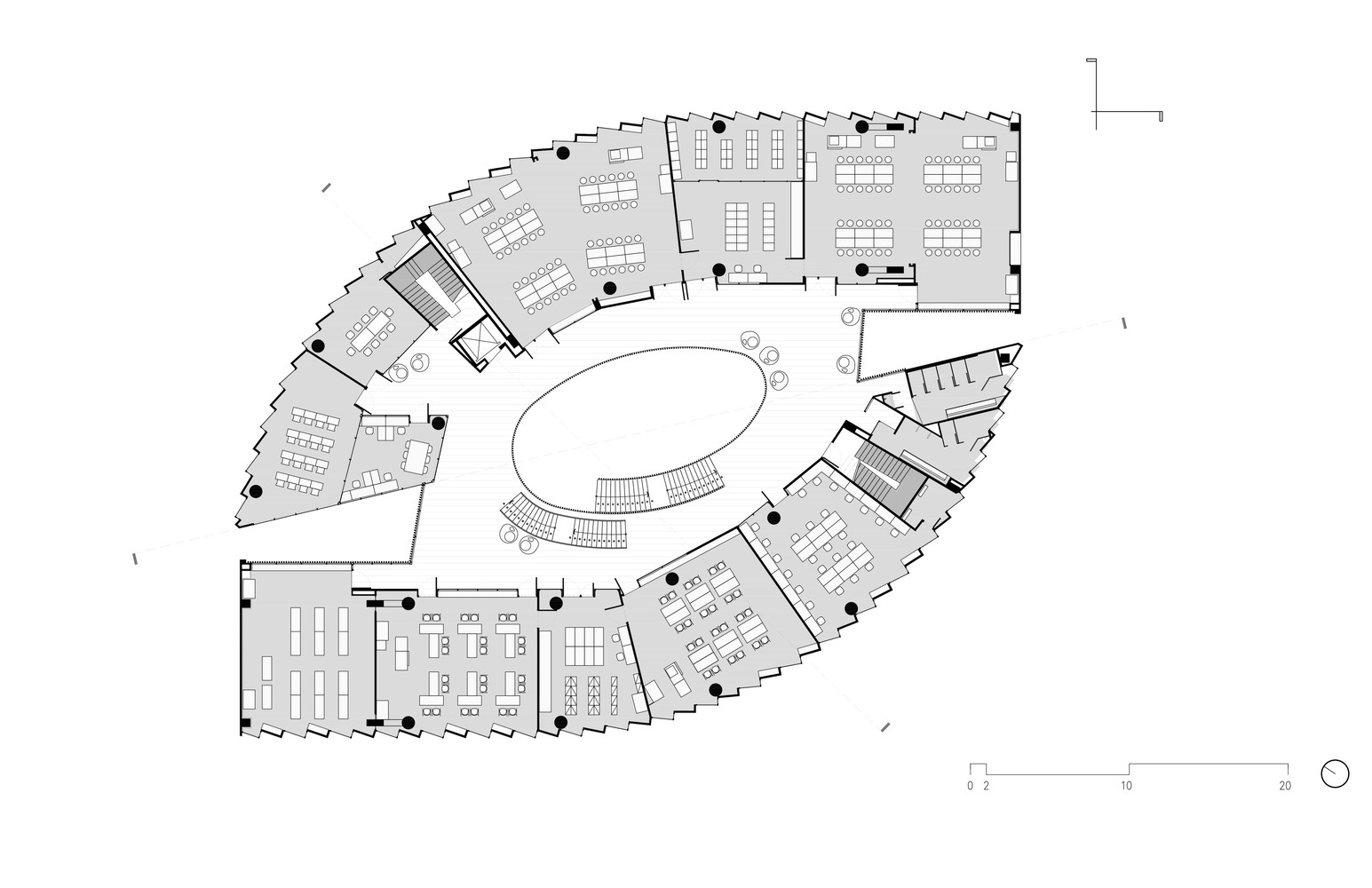 Eureka Center · 创新的椭圆形校园建筑设计丨哥伦比亚丨taller de arquitectura de bogotá-29