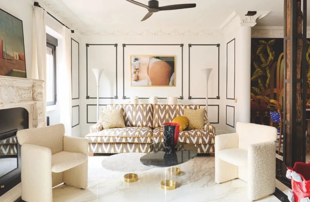 女演员 Ana Milán 的法式浪漫之家丨西班牙马德里丨AD100 室内设计师 Fabián Ñíguez-2