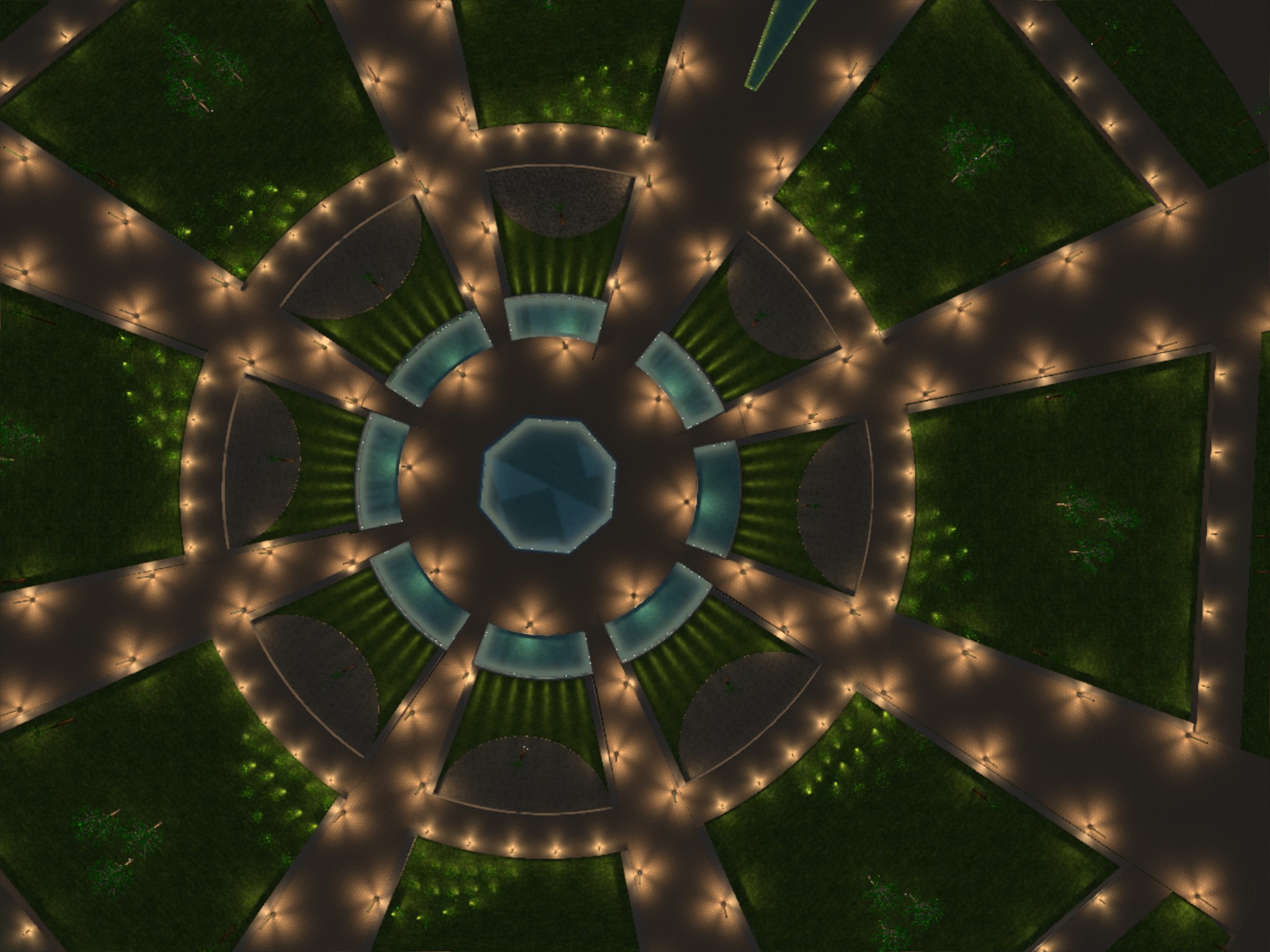 Main Square Landscape Lighting design-1