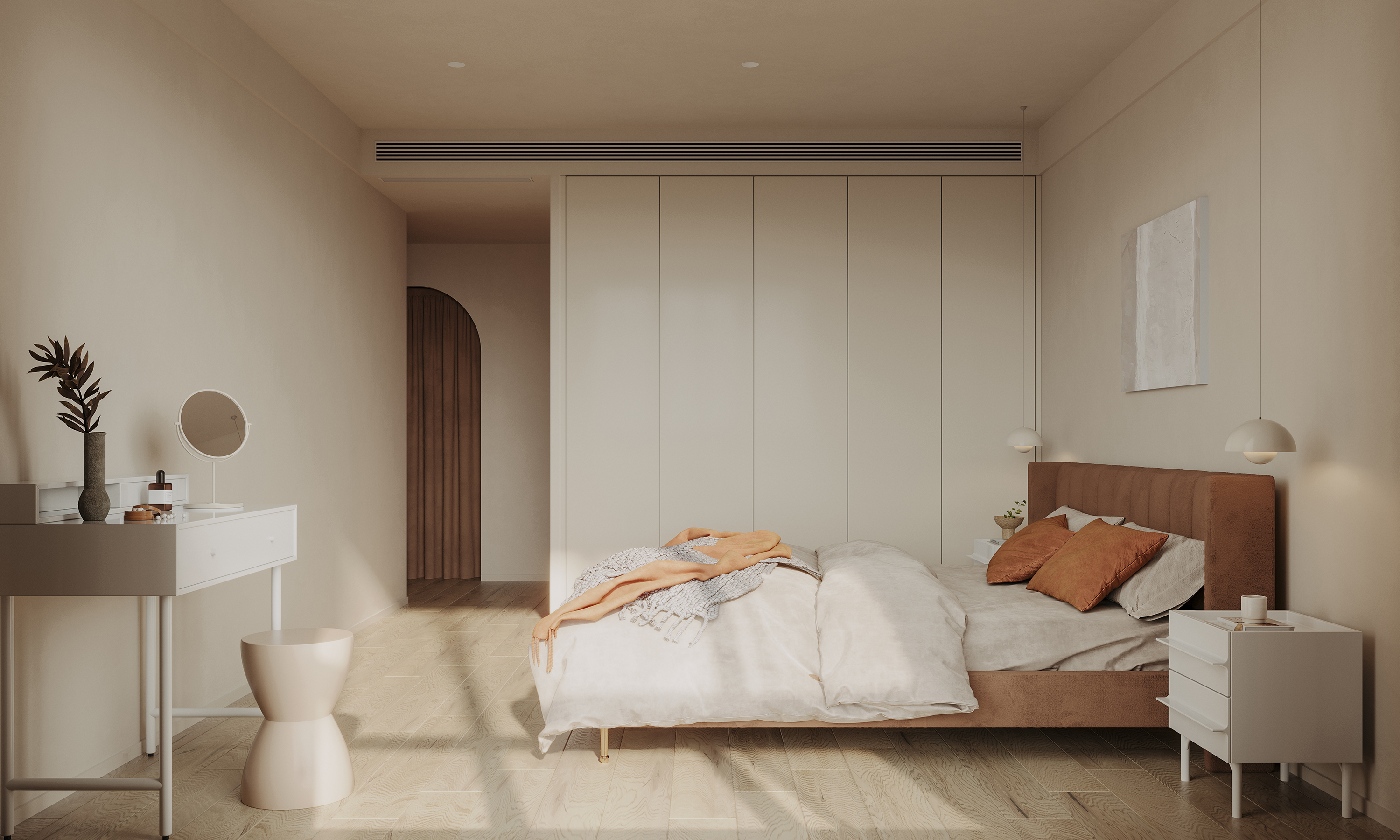 旧房改造·极简温暖奶油色的家丨中国杭州丨洛林设计-9