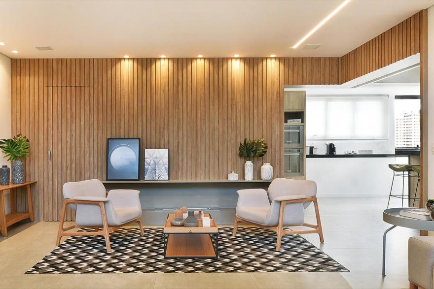 巴西 Cobertura CT 公寓 | 木质与玻璃的完美结合-2