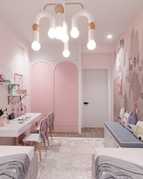 Soft & Playful Kids’ Room for Two Sisters | 2025