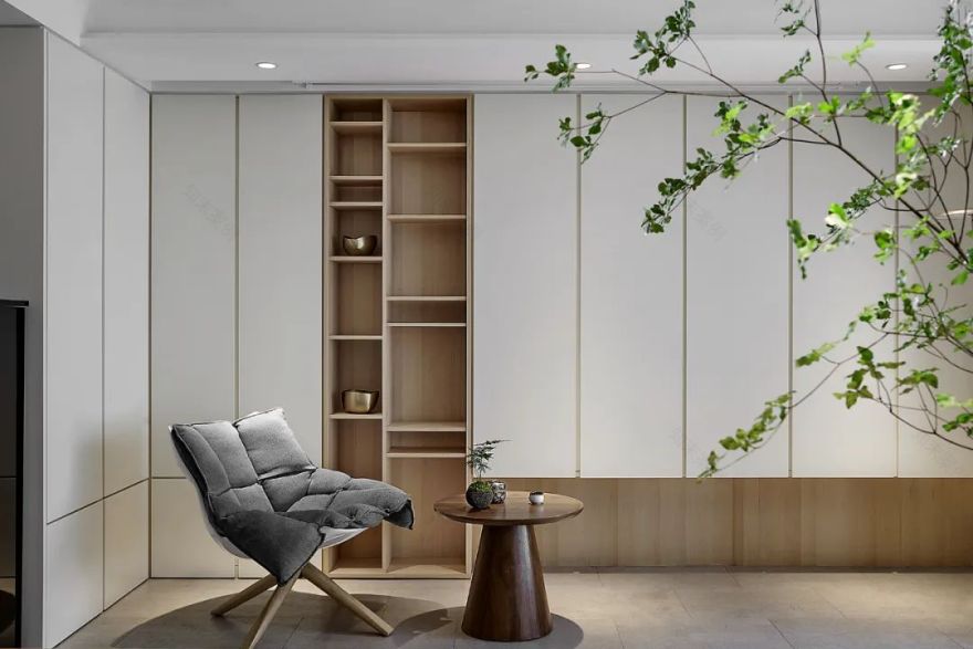 诗意的 100 平米现代家居,重组空间与情感互动-18