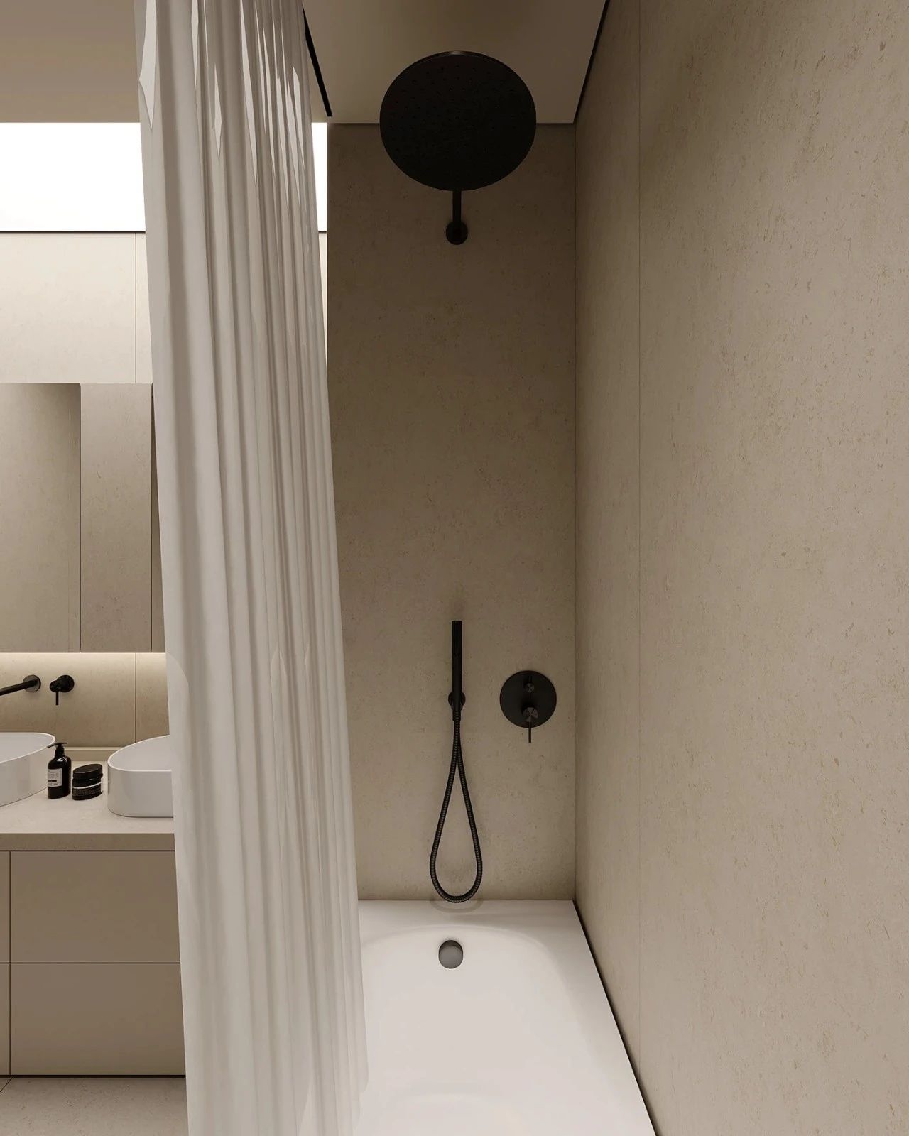 原木系奶油风极简空间loft公寓设计丨URSA STUDIO-55