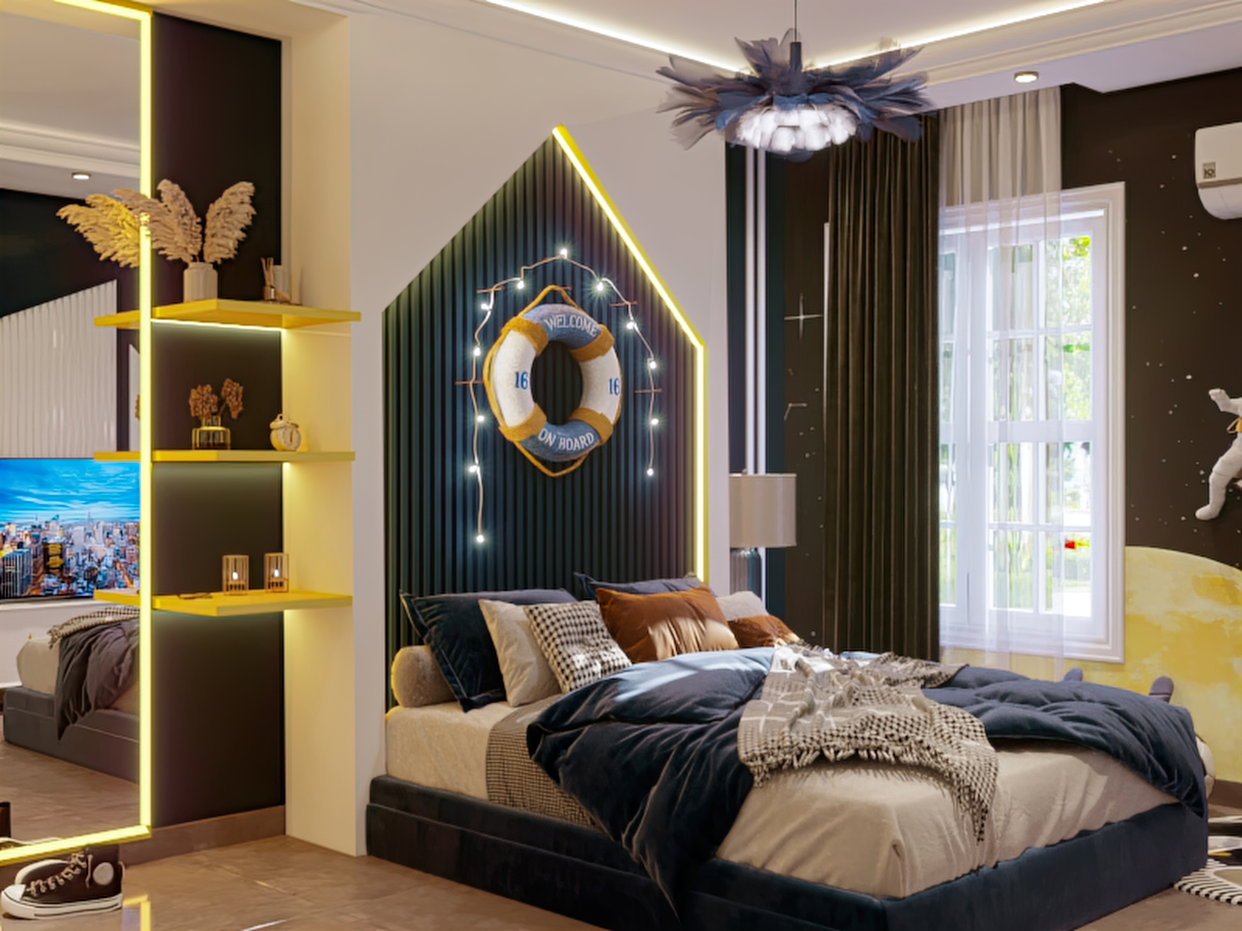 男孩卧室室内设计-4