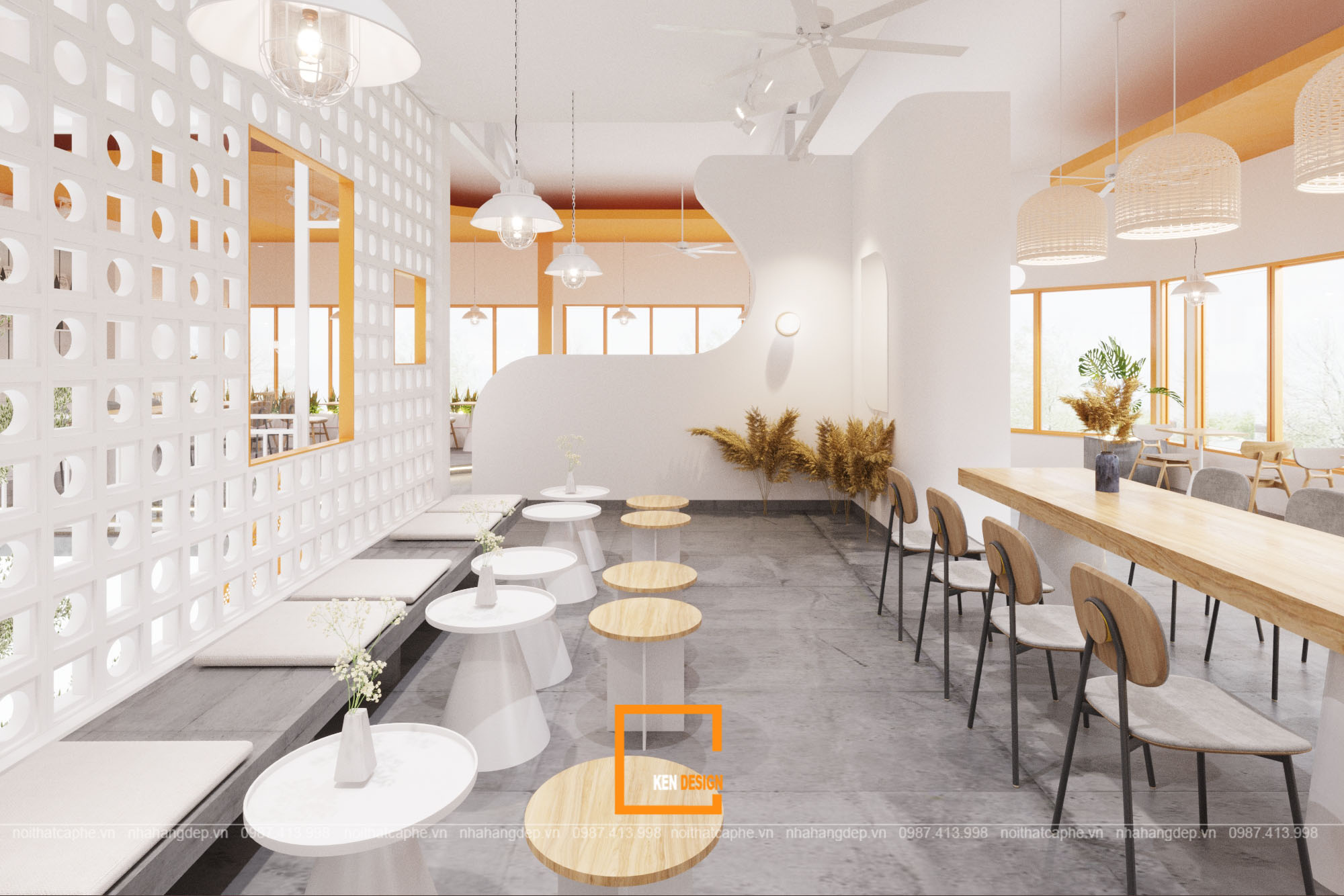 CoCo Coffee & Milktea咖啡馆及奶茶店设计丨越南丨KenDesign-26