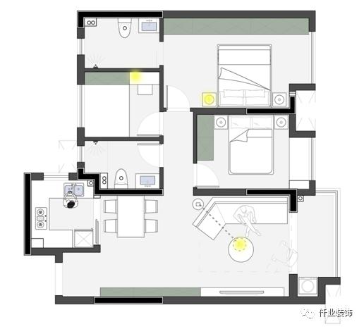 半岛九里 95㎡热装户型设计丨中国丨湖北仟业装饰-44