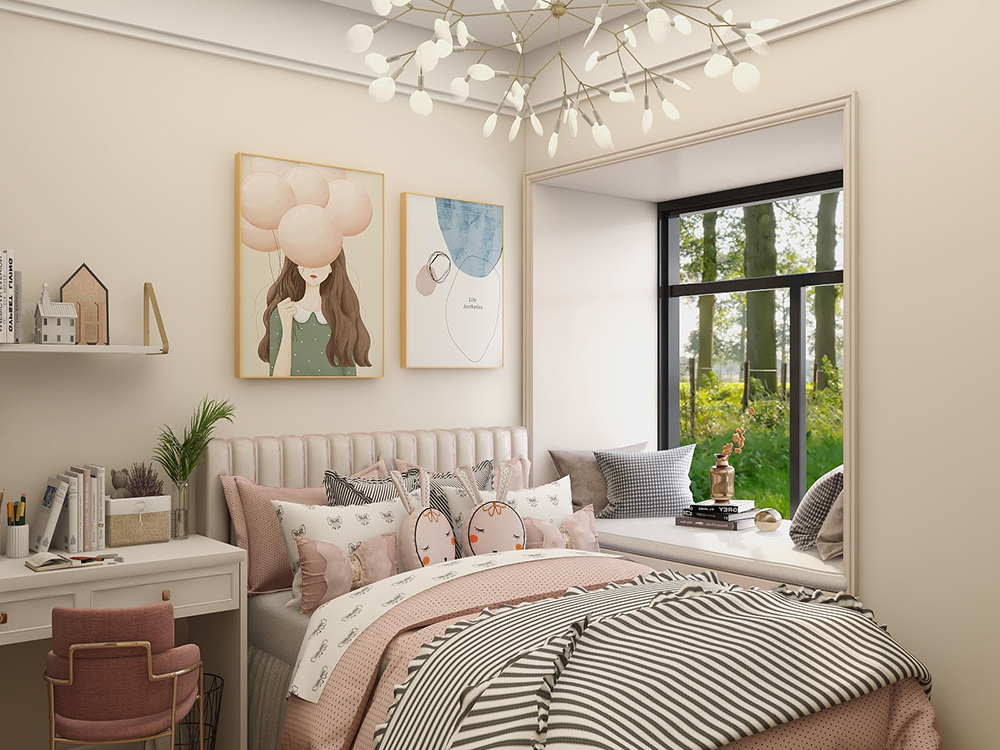 圣都家装丨少女的温馨小屋丨中国上海丨圣都家居装饰有限公司-10