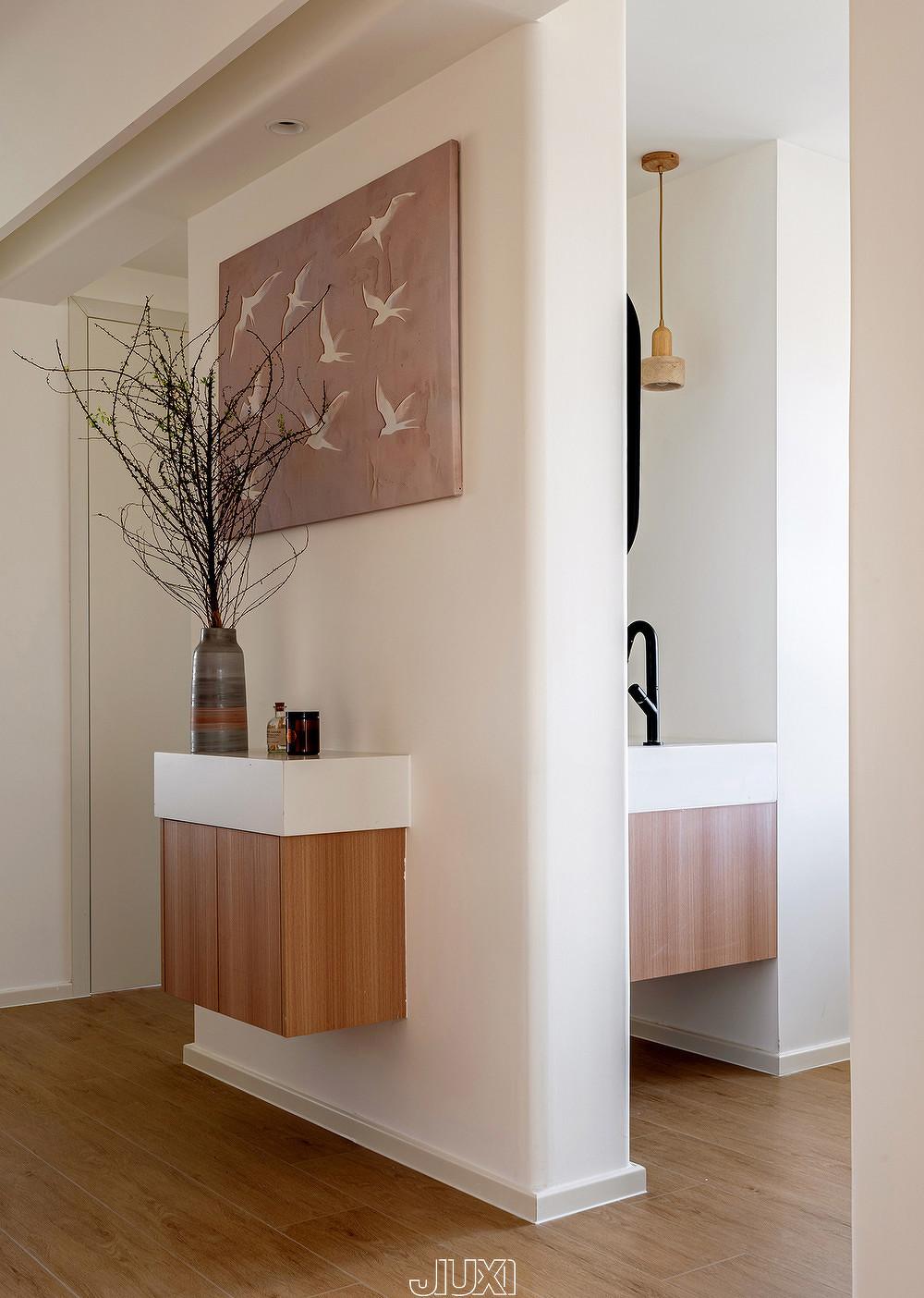 67㎡小家靠旋转电视墙，变出N种生活场景-40