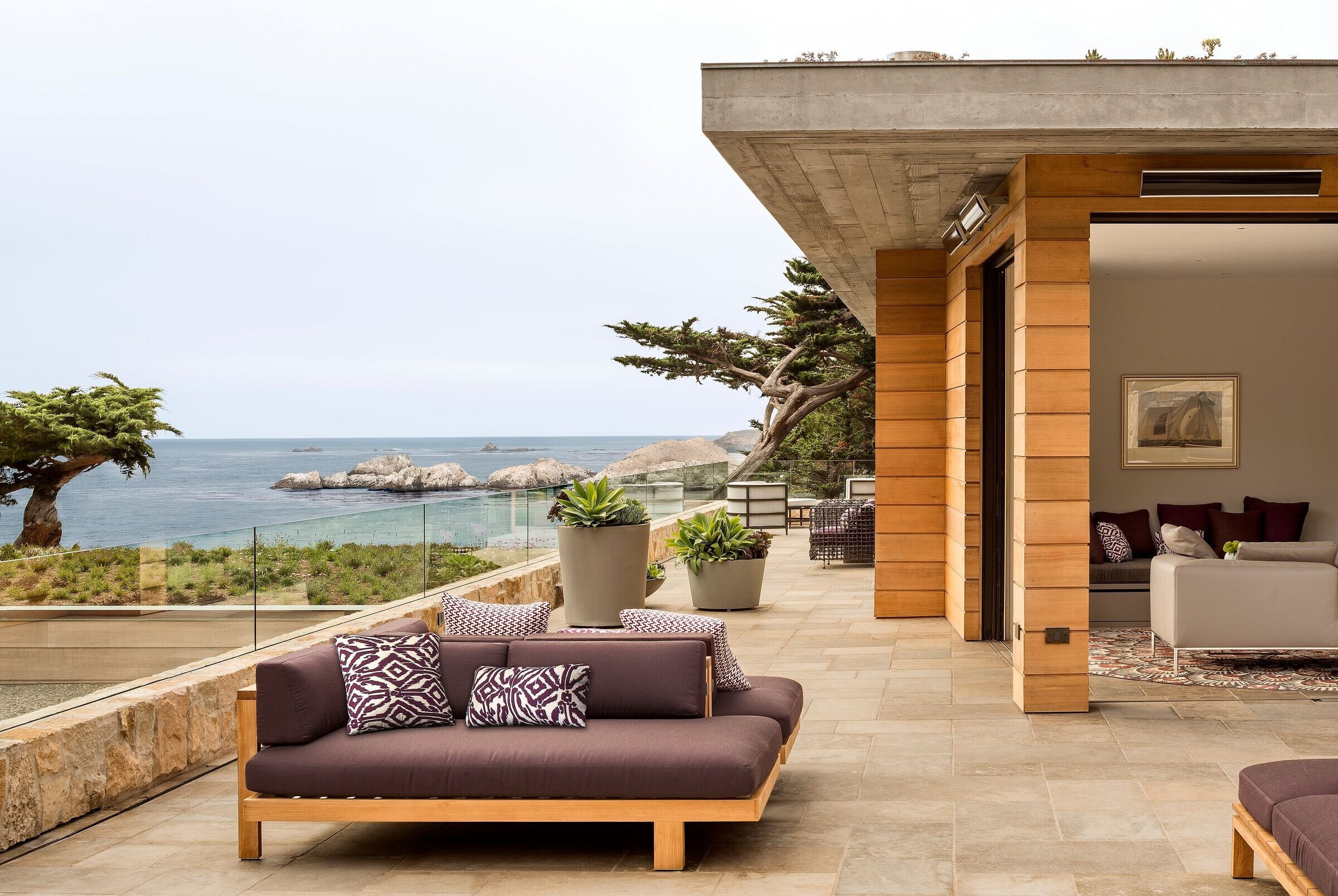 加州悬崖之上的绿色住宅-88