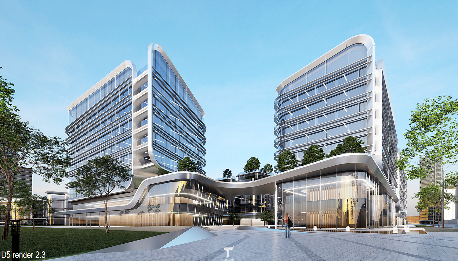 D5渲染器近期室外建筑表现图-5