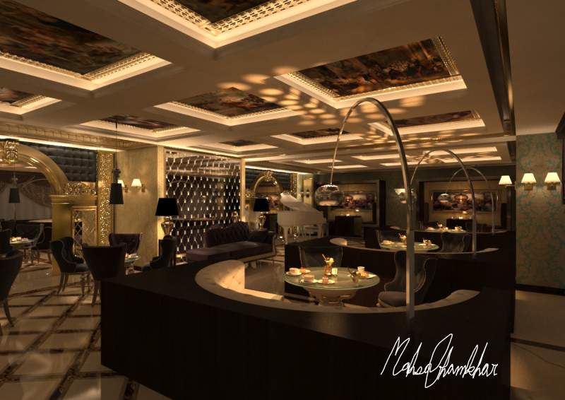 2015 年建成的 VIP 咖啡店，室内设计别具一格-1