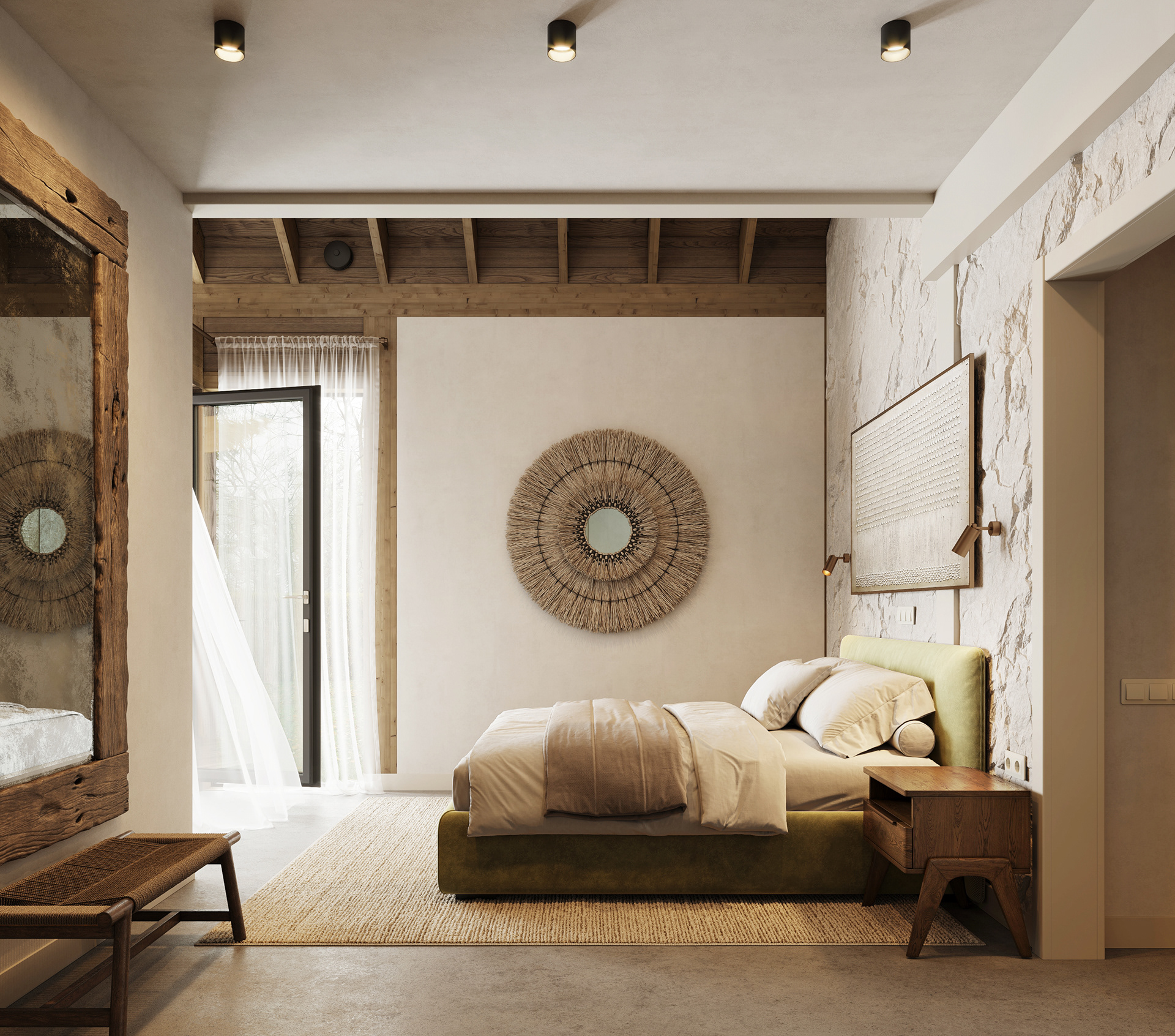 白俄罗斯半木结构房屋室内设计-14