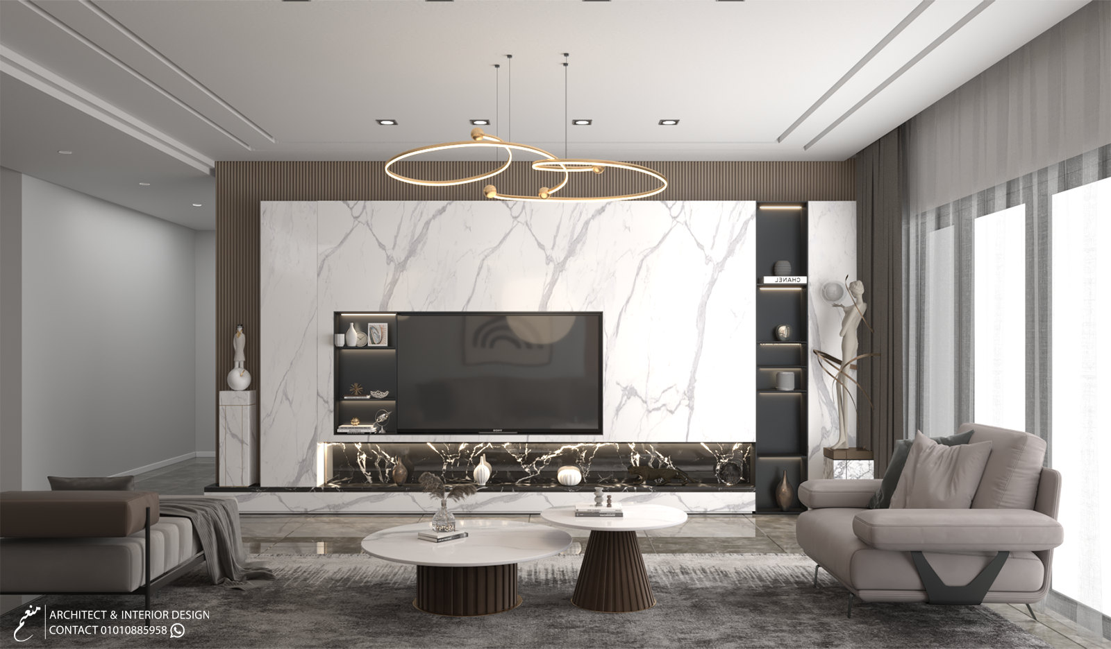 MODERN RECECPTION AND DINING ROOM-2