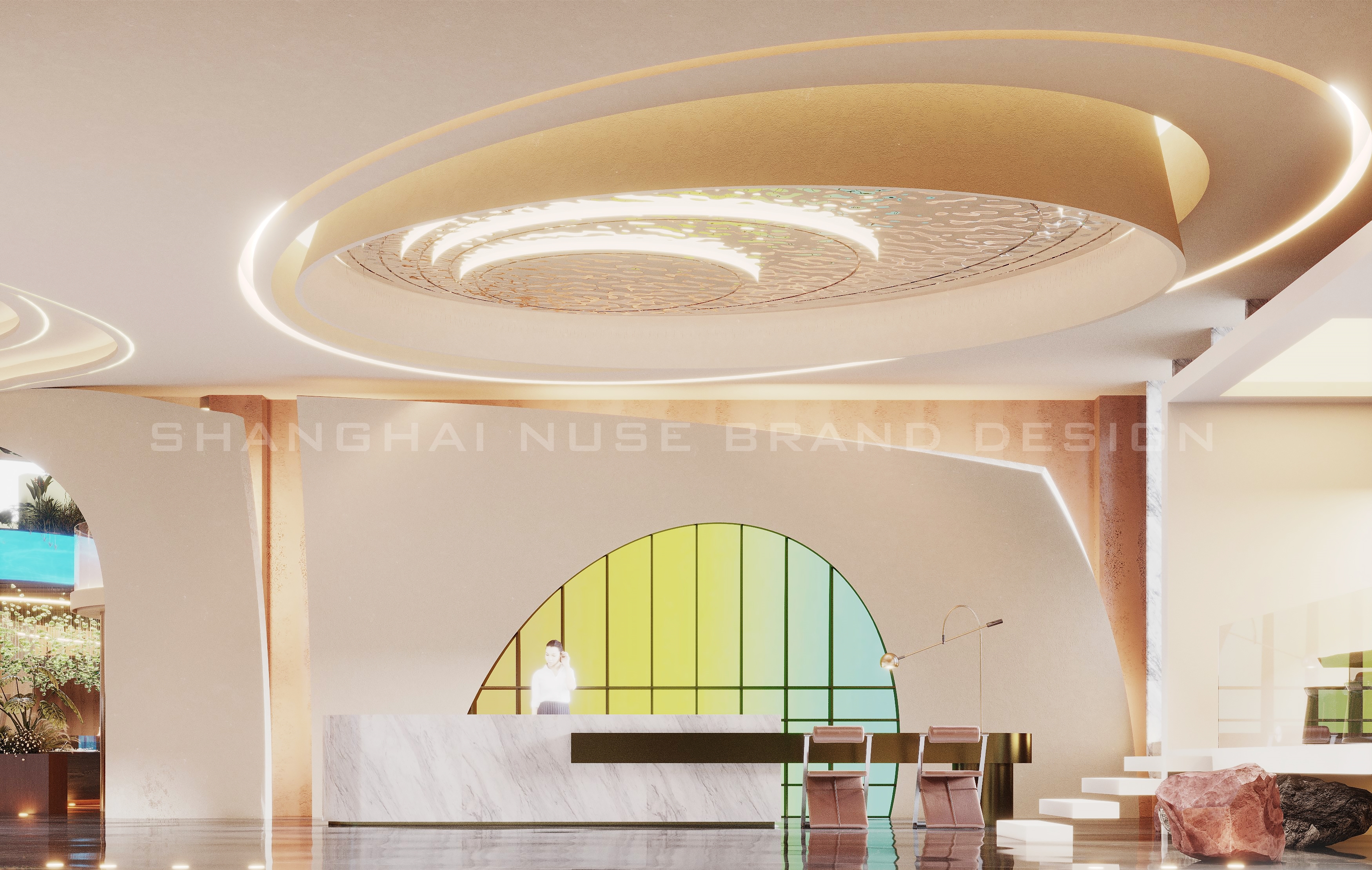 恒天海港大酒店大厅设计丨木村空间设计有限公司-12