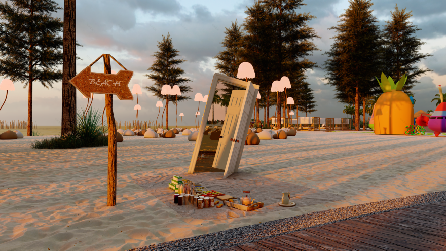 Lata Sunset 海滩舞台绿洲-5