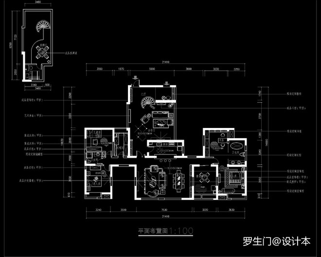 万科·金域蓝湾180平米三居装修案例丨中国成都-12