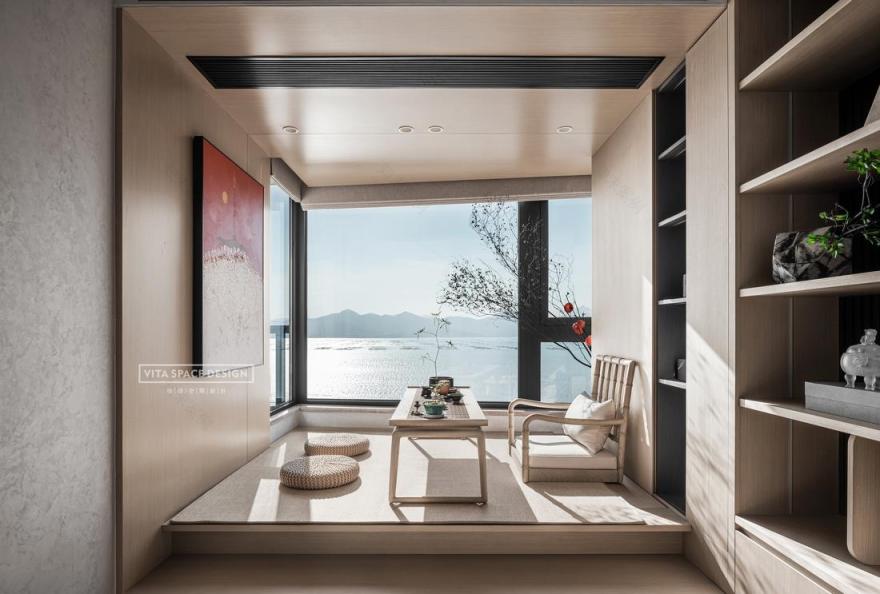 半岛城邦 138㎡原木风样板间丨维塔空间设计-47