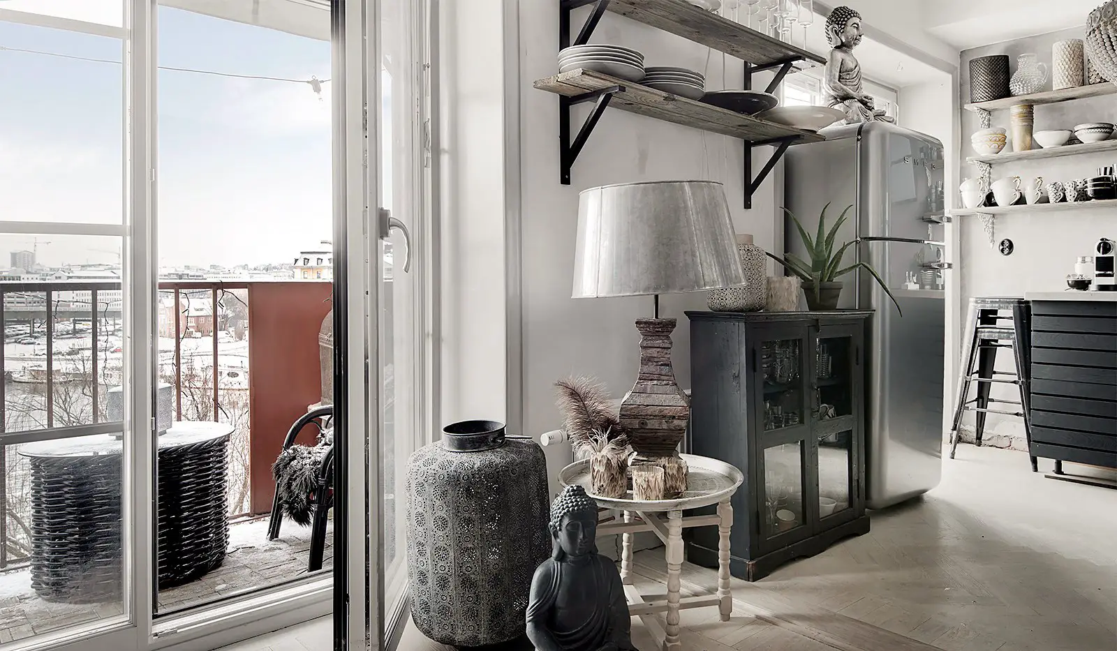 北欧公寓的南国情调——46 平米民族风设计-4