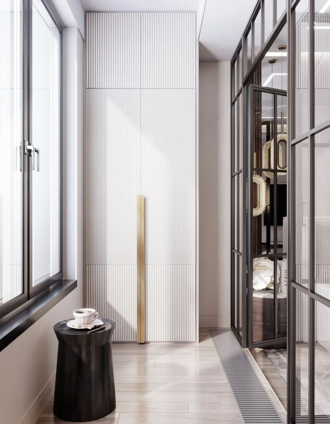 87㎡黄铜轻奢时尚家居丨Artis Interiors-38