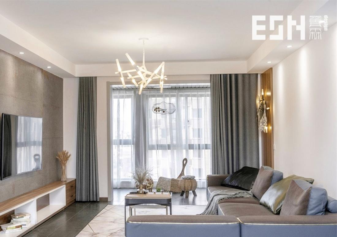 水润坊胡桃木水泥砖,现代简约的温馨空间-4