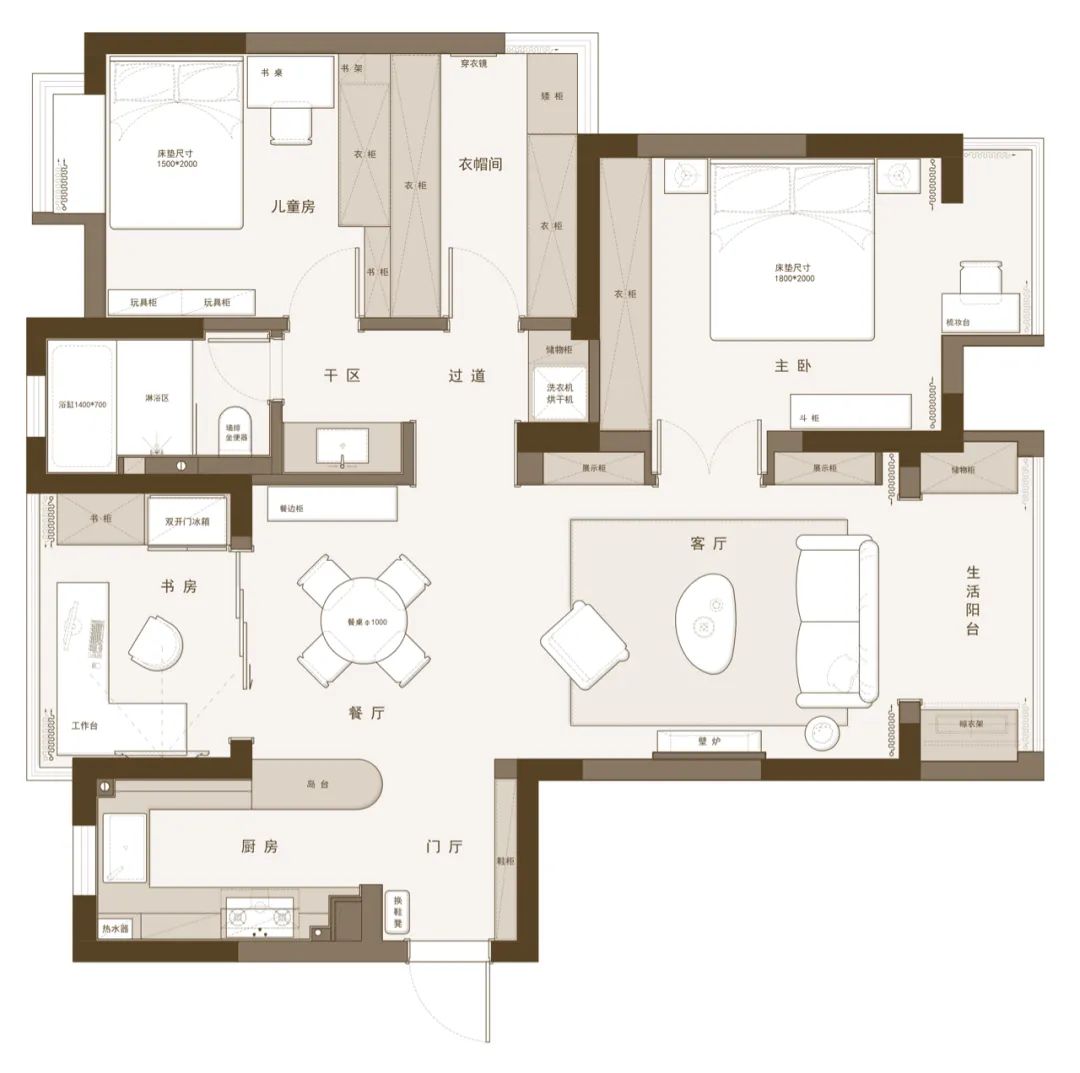 曼塔 · 南京旭日爱上城的法式浪漫花漾美作丨中国南京丨花漾美作·空间设计-17