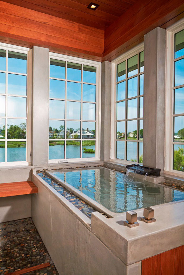 带有玻璃圆形图书馆的独特住宅丨美国康涅狄格丨Christopher Pagliaro Architects-27