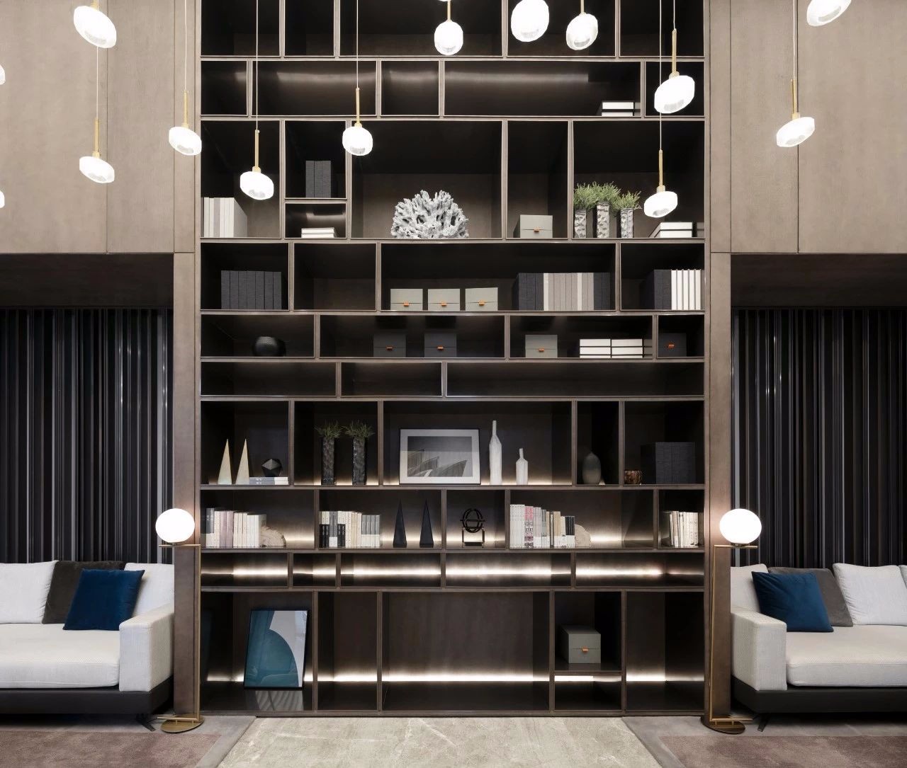 融创哈尔滨四季印象营销中心与样板房 | 东西方文化交融的现代空间设计-4