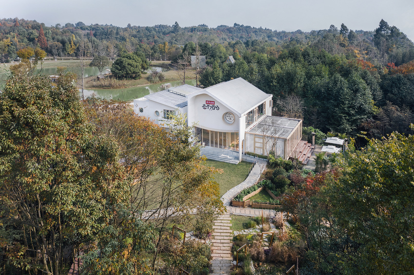 《忘不了农场》:山谷餐厅与“悠哉游哉屋”丨中国成都丨北京大观建筑设计-3