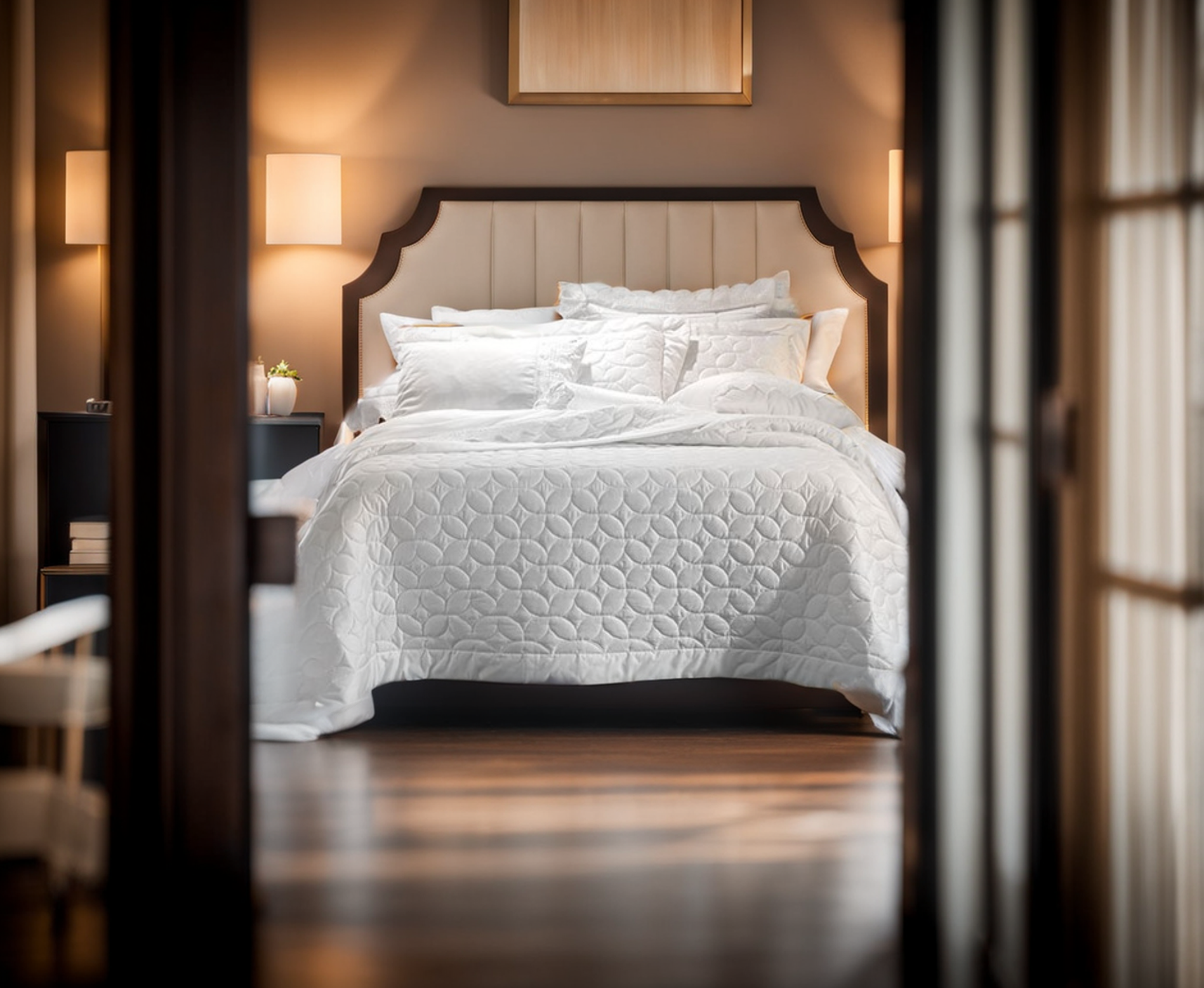 Altenburg 床品套装在不同卧室设计中的应用丨使用人工智能创建-11